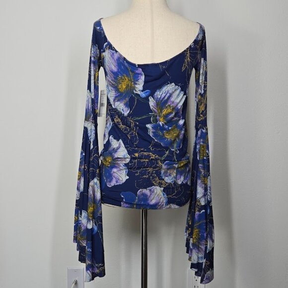 FREE PEOPLE WTF printed birds of paradise top Sz S NEW - Picture 6 of 11